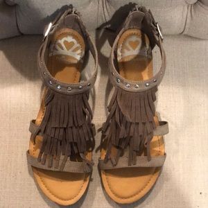 Tan Tassel Sandal